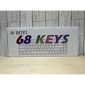 BOYI WK68 Hot-Swap RGB Mechanical Keyboard, Wireless Bluetooth 5.0/2.4G/Wired